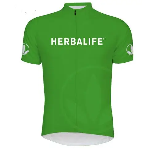 Новинка 2018 велосипедная майка Herbalife зеленая лучшая одежда спортивная высшего