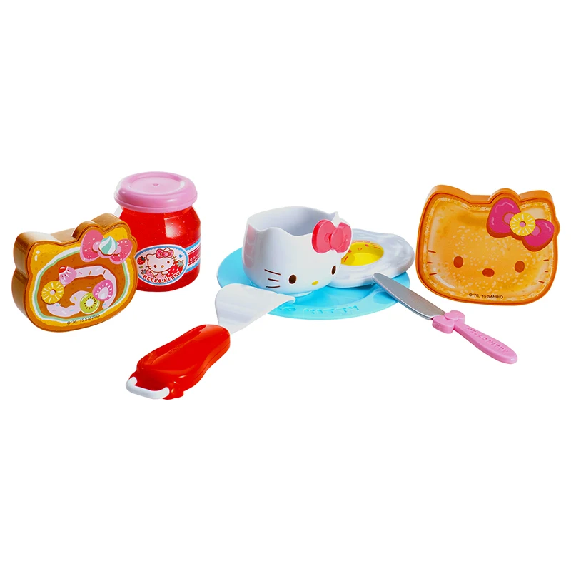 7 Шт. Hello Kitty Притворись Ролевая Игра Завтрак Детские Игрушки кухня Питание