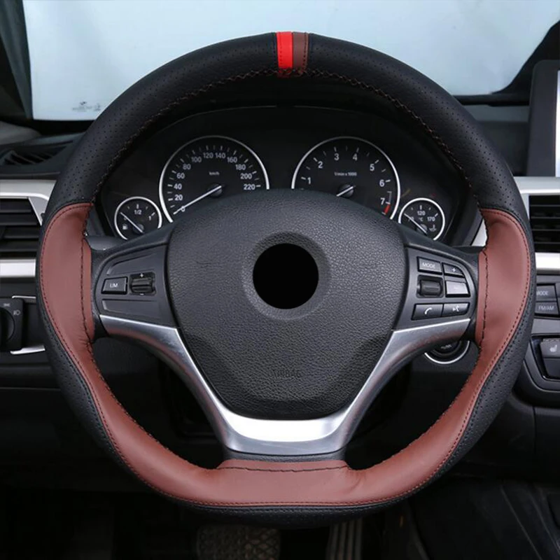 ZHIHUI DIY car steering wheel cover covers for MINI COOPER COUNTRYMAN CLUBMAN CABRIO JOHN WORK styling | Автомобили и мотоциклы