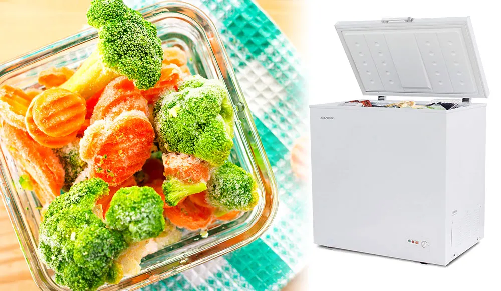 Морозильный ларь AVEX CF-330, обьем 285л, класс А+, 2 корзины, замок, 12кг/сут