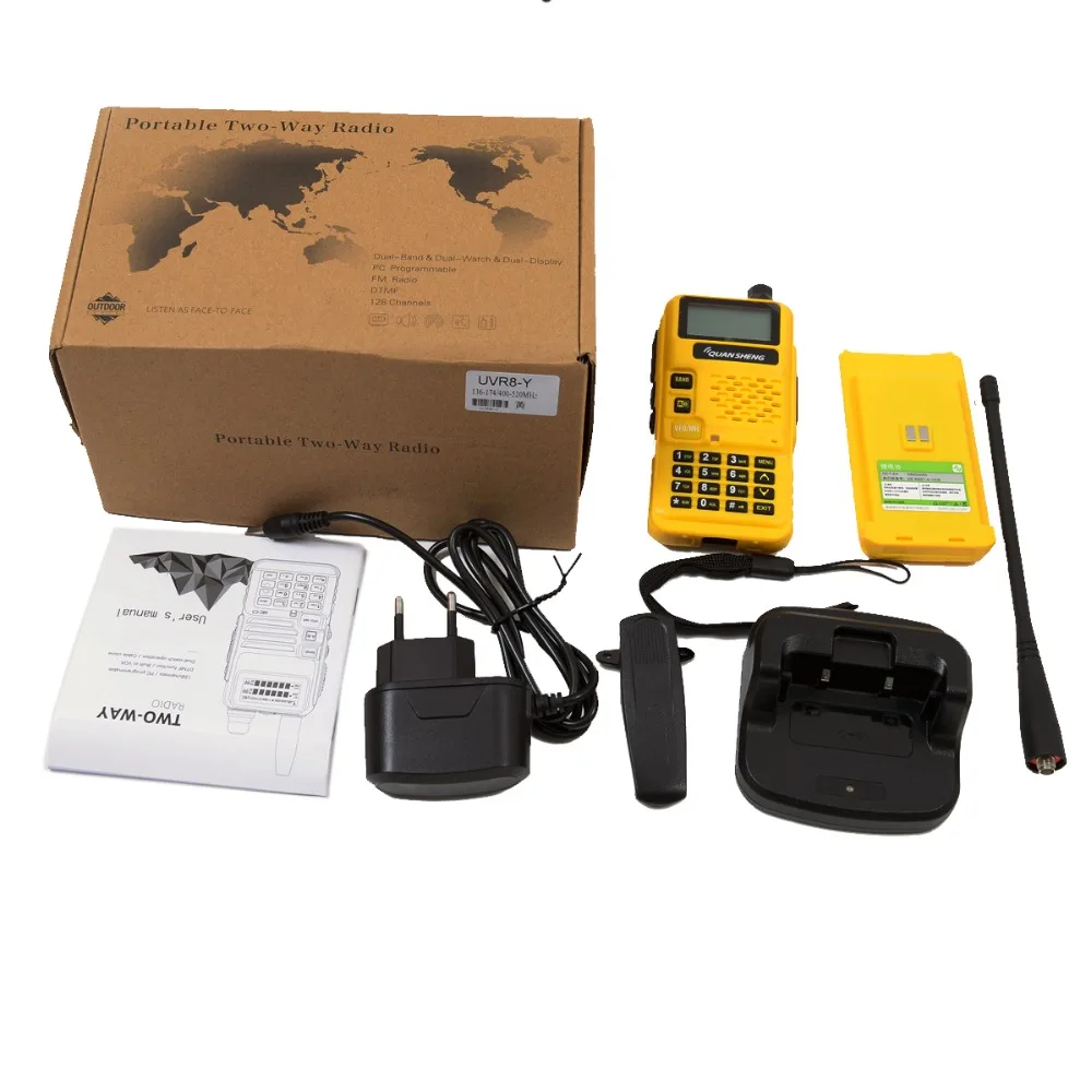 QUANSHENG UVR8-Y Дуэль диапазон радио UV136 ~ 174 400-480 МГц | Мобильные телефоны и аксессуары