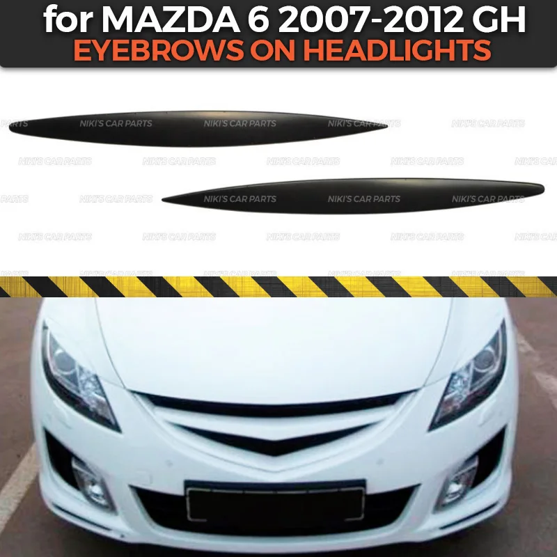 Накладка на фары для Mazda 6 GH 2007 2012 накладка ресницы из АБС пластика декоративное