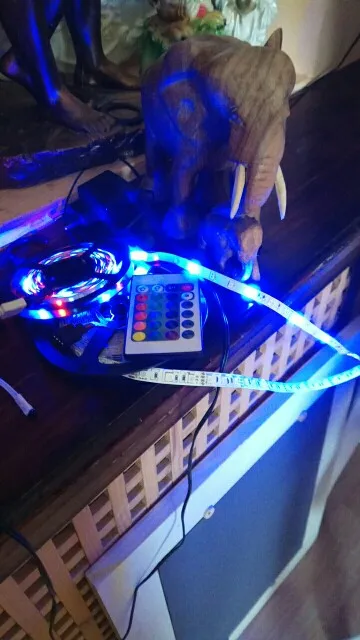 RGB Светодиодная лента светильник SMD 2835 5 м Водонепроницаемая RGB лента 12В лента Диодная Светодиодная лента s светильник Гибкая полоса лампа ИК wifi контроллер