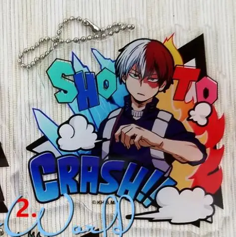 2 Мой герой училища японского аниме фигурка bakugo катсуки OCHACO URARAKA Todoroki Shoto акриловый чехол для мобильного телефона шармы/брелок/ремешок - Цвет: 2