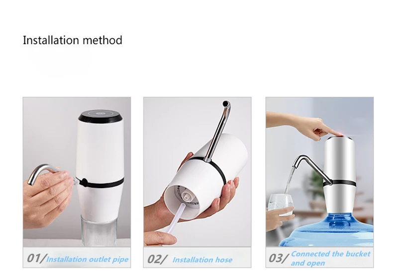 Kbxstart сенсорный смарт диспенсер De Agua USB Зарядка Электрический диспенсер для воды двойной насос быстрый напиток диспенсер для галлонов бутылки