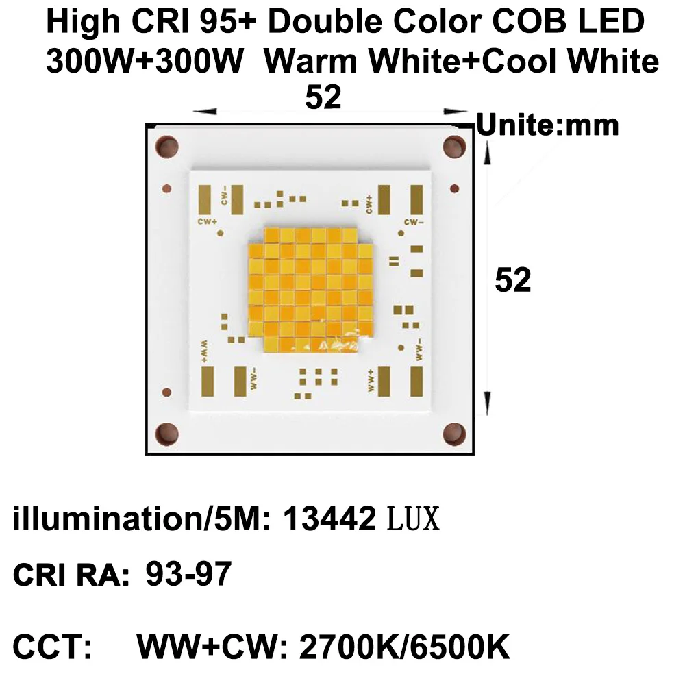 DIY светодиодный U HOME High CRI RA 95 + высокая плотность мощности 300 Вт четырехканальный CCT