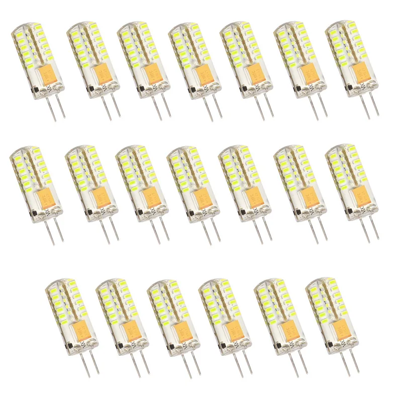 20 шт./лот 48 светодиодов G4LED Лампа dc 12 В 4 Вт Светодиодная лампа 3014SMD светодиодная