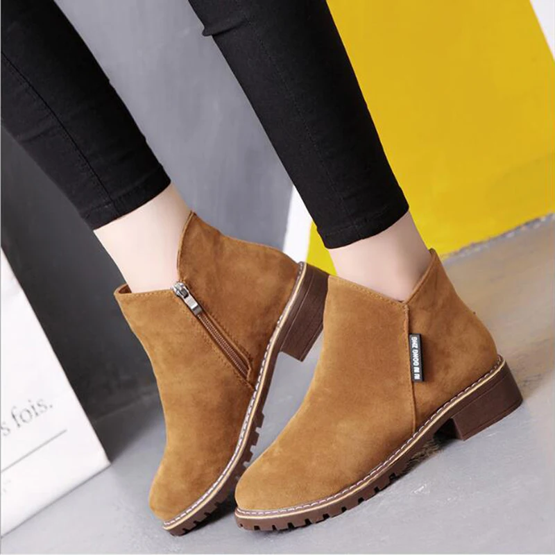 2019 hot sale winter waterproof women boot warm ankle boots fashion flat high quality Women shoes new botas mujer sh136 | Обувь
