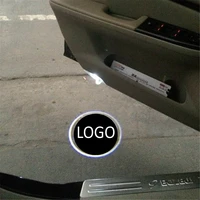 jingxiangfeng 2 pcs case for gmc for renault car door welcome light car led laser logo ghost shadow light warning lights