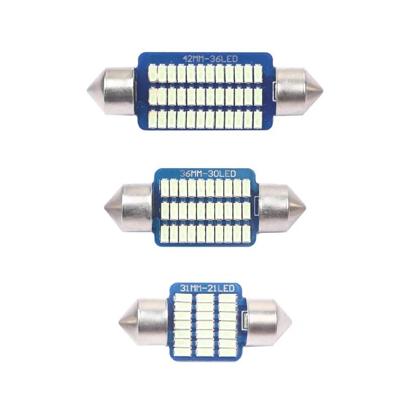 1 шт. C5W LED гирлянда 31 мм 36 39 41 Автомобильный интерьер свет Canbus 3014 без ошибок купол