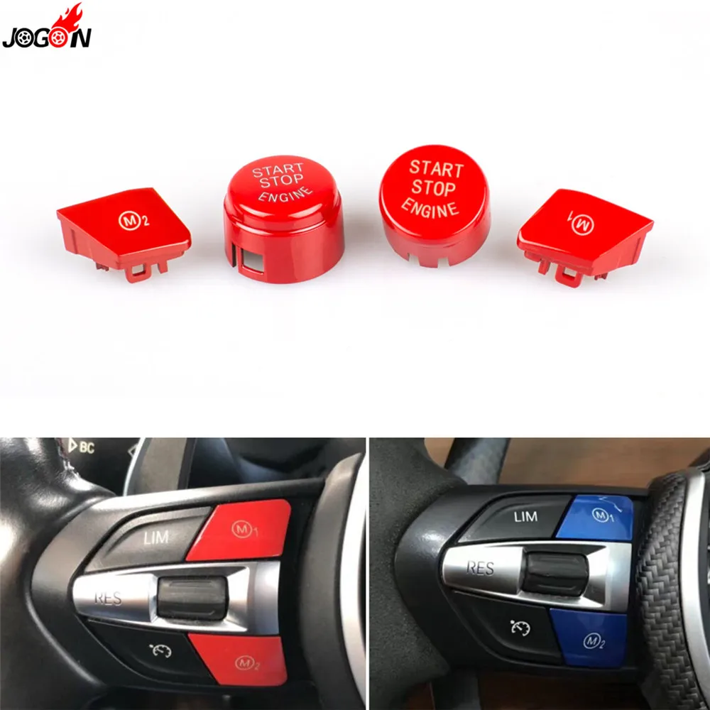 Рулевое колесо M1 M2 модель кнопки пускового выключателя Накладка для BMW M3 M4 F80 F82 F83