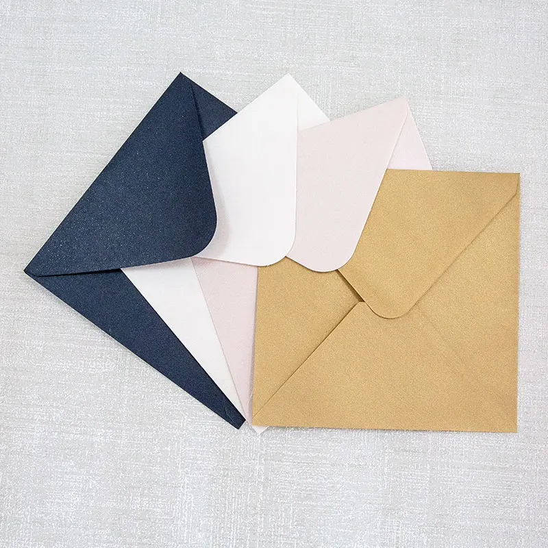 

colorful envelopes for invitations, envelope with glitter liner and return address, just sold together with invite