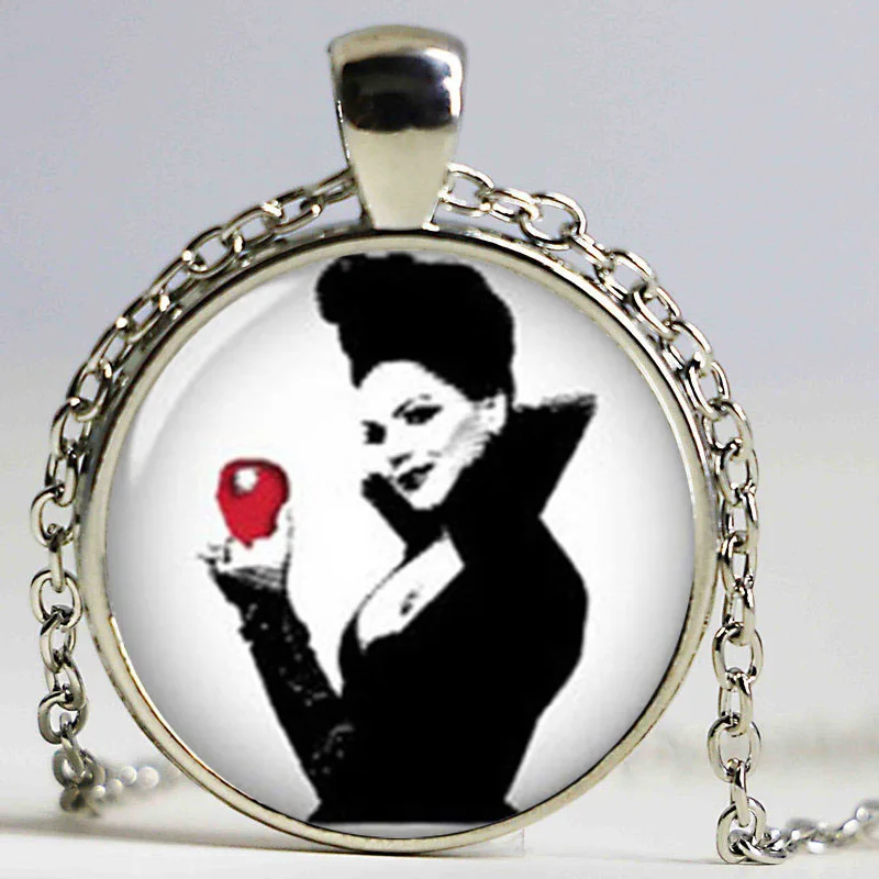 Новое модное ожерелье Once Upon a Time ювелирное с цитатой из стекла фото подвеска