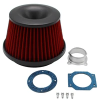 apexi style universal kits auto power intake air filter 75mm dual funnel adapter high flow cai