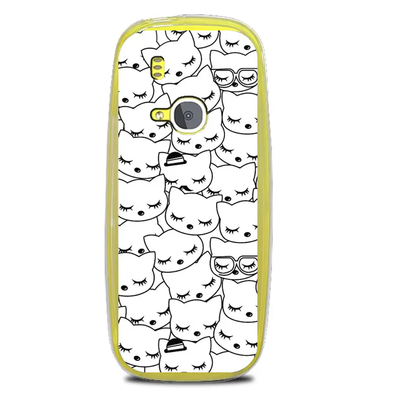 Painting Case for Nokia 3310 2017 New Fashion Silicone Soft TPU Cellphone Funda Shell Back Cover Phone