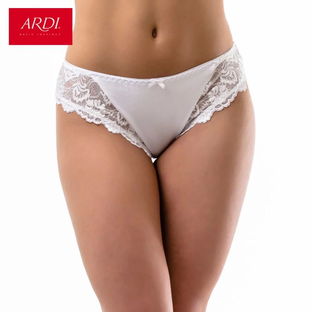 Женские Кружевные Трусы со средней талией нижнее белье белые ARDI R2707-23 | Женская