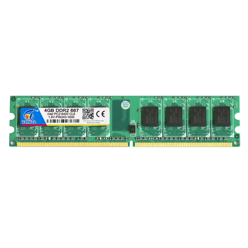 Память VEINEDA ram 4G DDR2 800/667 4 Гб memoria Рабочий стол для Inter amd mobo совместимая ddr2 pc2 6400