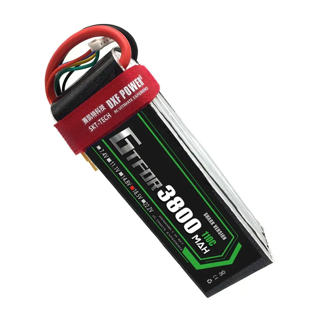 GTFDR аккумулятор Lipo 5S 18 5 в 3800 мАч 110C 220C для радиоуправляемой машины квадрокоптера