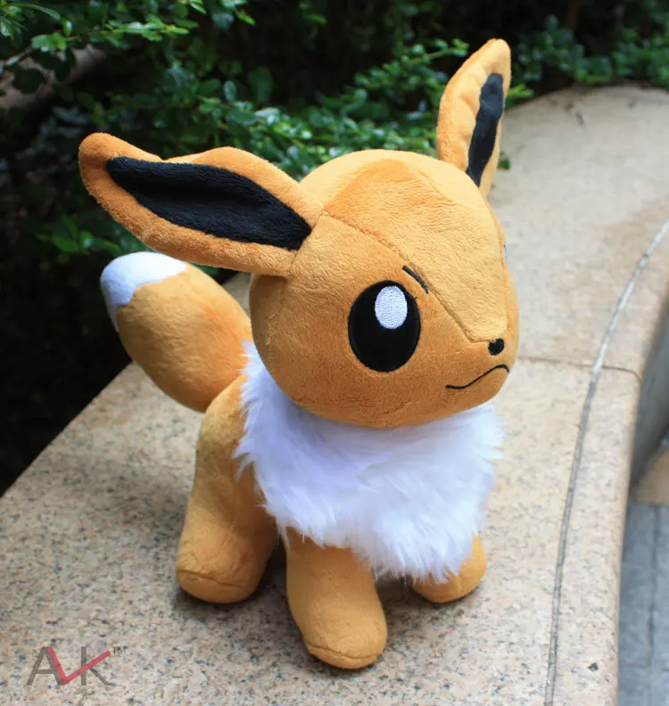 23 см Большой размер подставка Eevee плюшевые игрушки милый мультяшный Мягкий