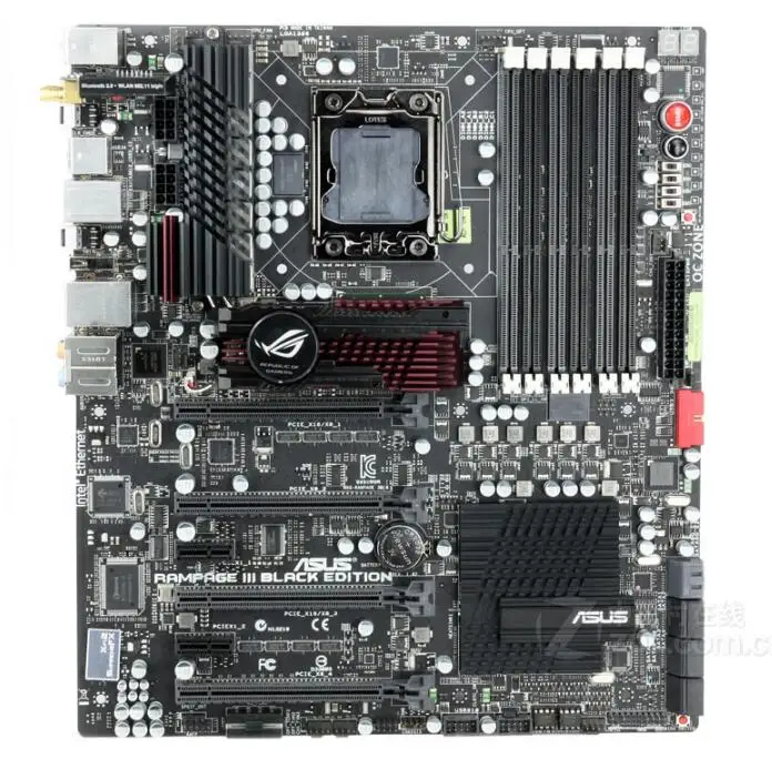 LGA1366 для ASUS Rampage III Black Edition оригинальная б/у настольная X58 Материнская плата