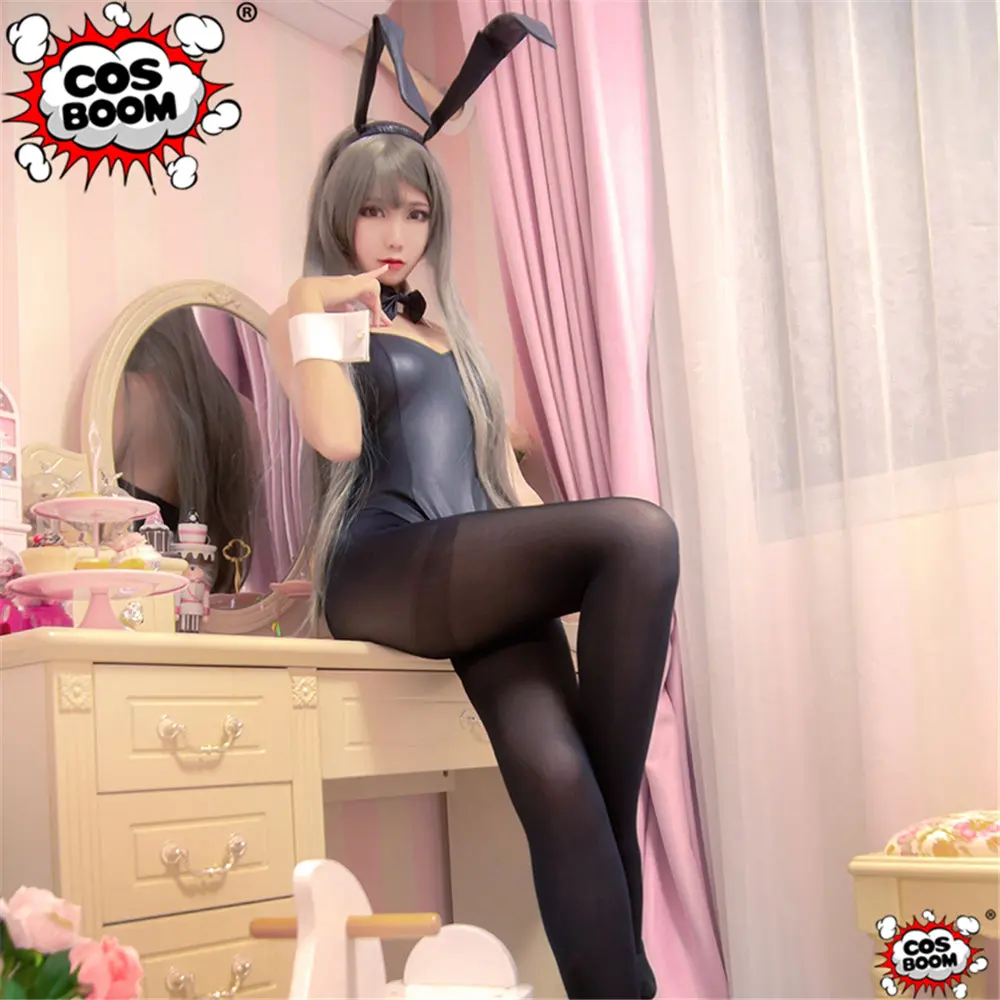 COSBOOM аниме Seishun Buta Yarou wa Bunny Girl Senpai no Yume wo Minai Косплей Костюм Mai Sakurajima сексуальный женский комбинезон