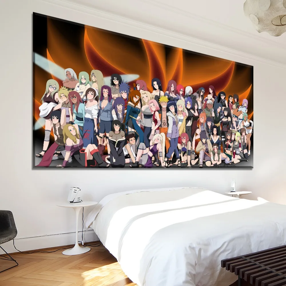 Наруто все женщины персонажи живопись на холсте печать стене Декор