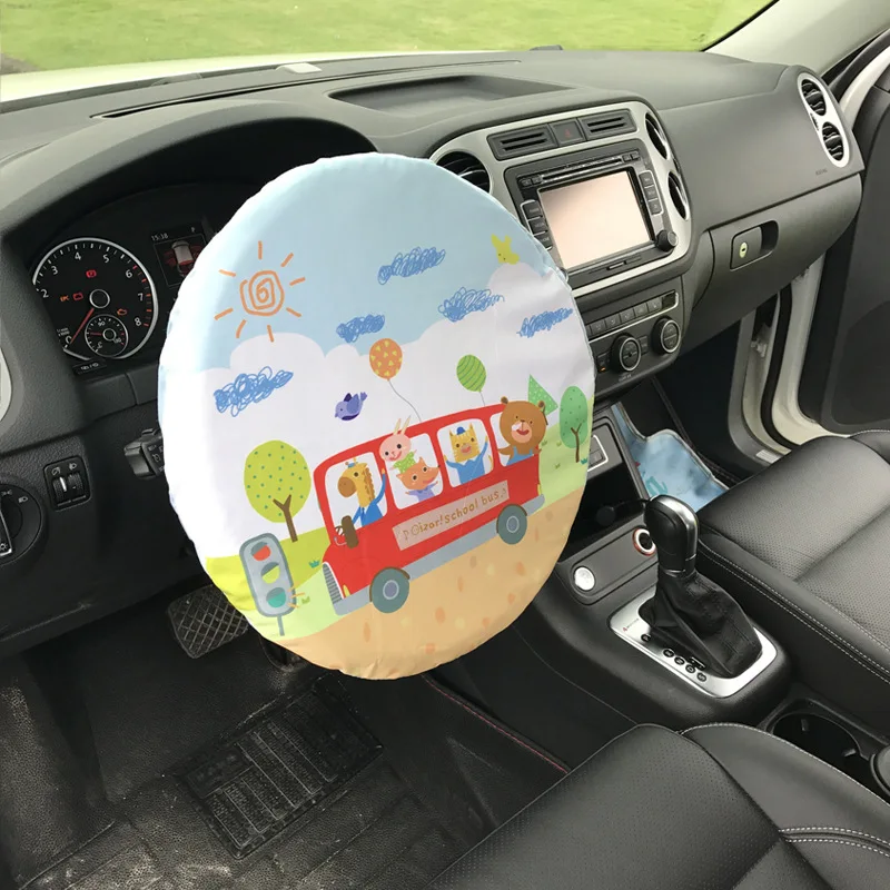 Автомобильный Автомобильный руль, солнцезащитный козырек, отражающий солнечный свет, автомобильный чехол, защитный руль для honda mazda toyota