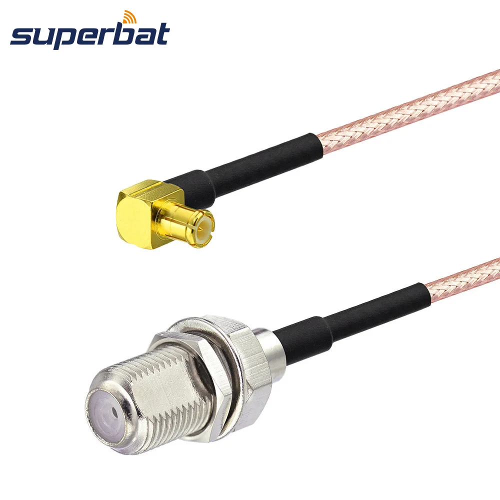 Superbat F Jack перегородка крепление к MCX разъему прямоугольный RG316 RF коаксиальный