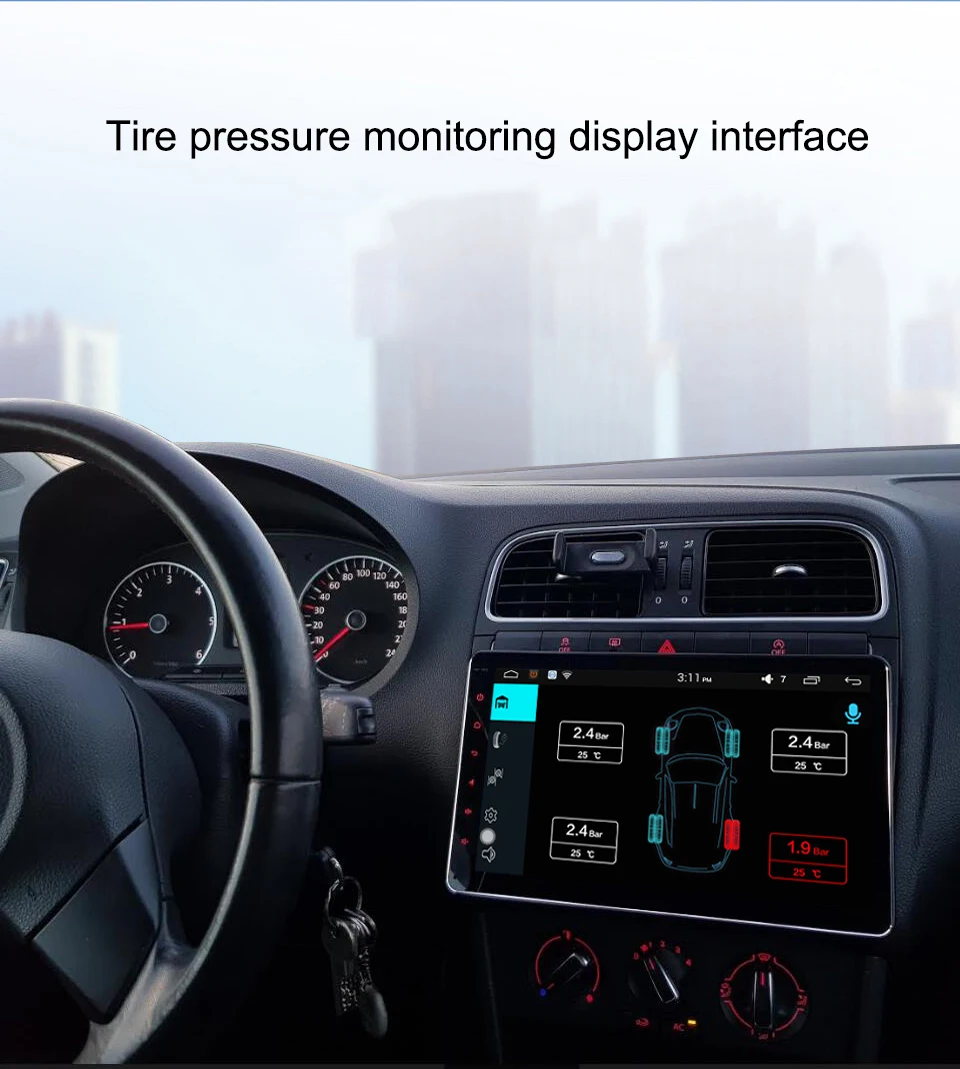 ARKRIGHT умная USB автомобильная TPMS система контроля давления в шинах авто для Android Автомобильная Радио охранная сигнализация s