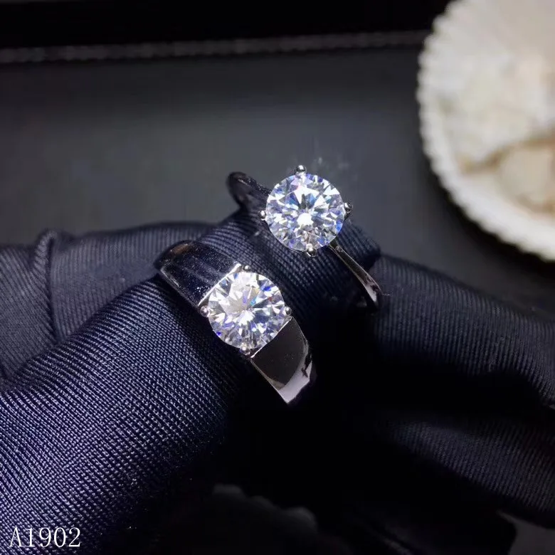 

KJJEAXCMY ювелирные изделия из стерлингового серебра 925 пробы, инкрустированные натуральными бриллиантами, кольцо для пары, поддержка обнаруже...