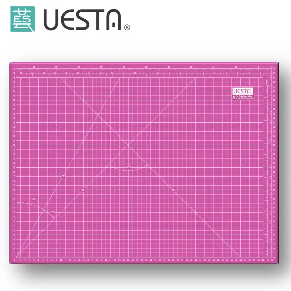 A2 Pink A2 размер UESTA 60x45 см Сетка ПВХ бумагорез коврики для резки - Цвет: A2 Pink