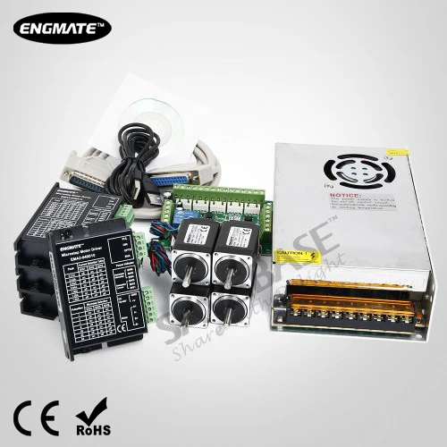 ЧПУ Комплект 4 оси Nema11 13oz in Шаговый Двигатель 24 В в PSU для Mill/Router/Engraving|Шаговый