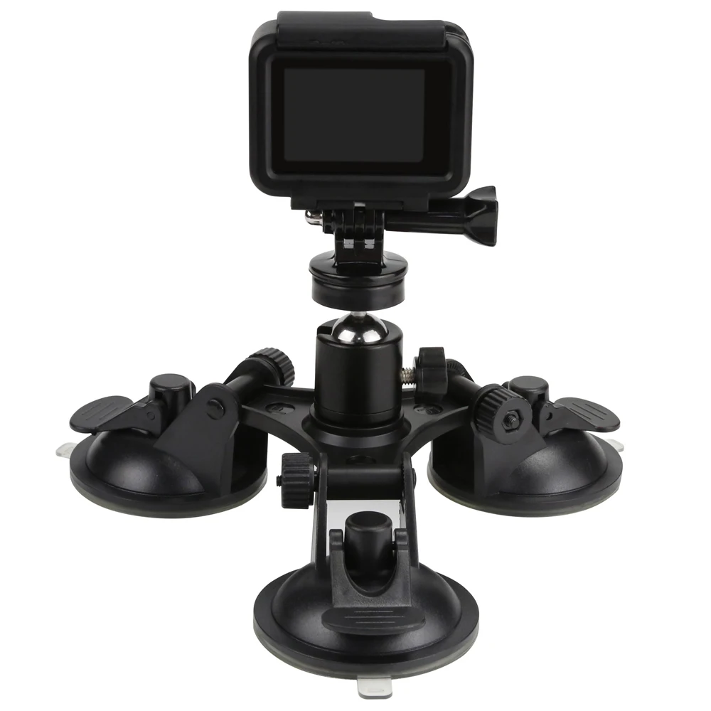 Крепление на присоске для окон и лодок Gopro Hero 5 3 4 Yi 4K SJCAM SJ4000 штатив с резьбовой
