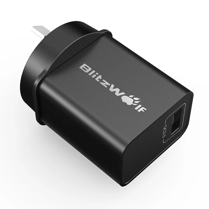 BlitzWolf BW-S9 18 Вт USB зарядное устройство QC3.0 FCP AFC BC1.2 США/ЕС/Австралия/Великобритания быстрое зарядное устройство для iPhone для samsung для huawei - Тип штекера: Австралия (AU)