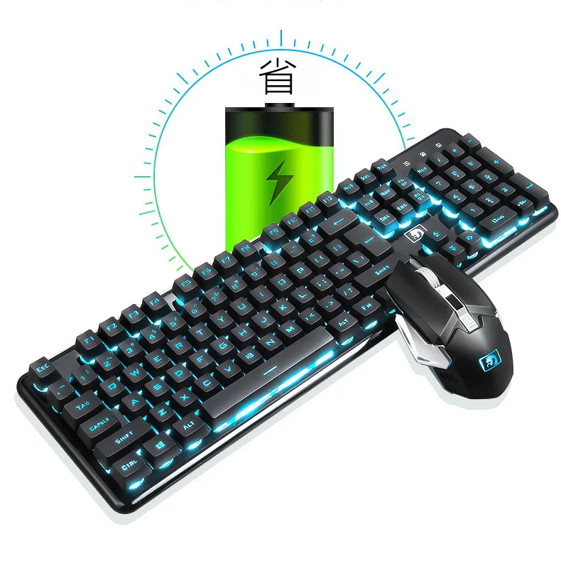 Беспроводная клавиатура и мышь набор для PC Gamer 2 4 GH ПК игровая комбо компьютера