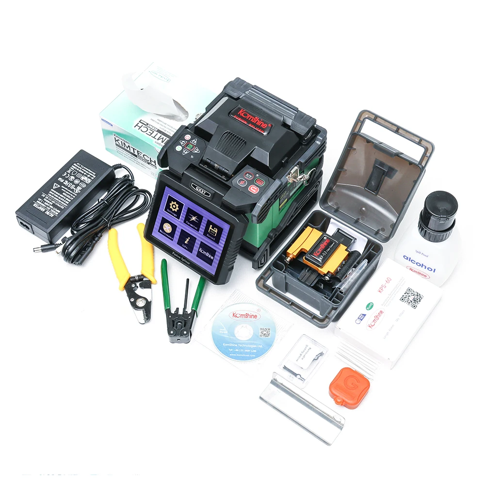 Машина для сращивания волокна GX37 FTTx Fusion splicer SM &amp MM 10 язык с оптическим волоконным
