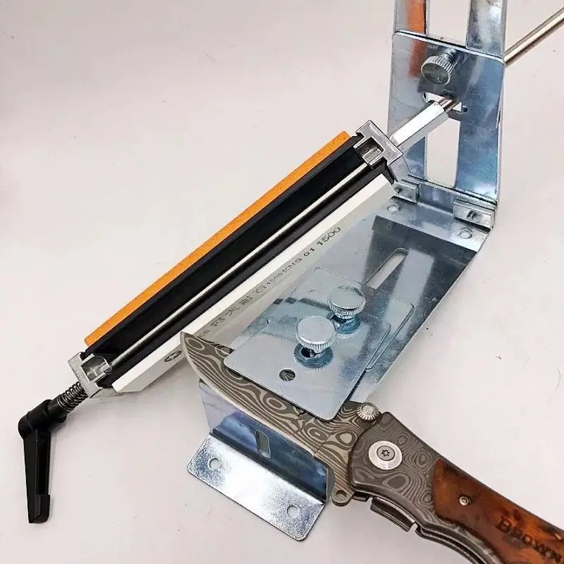 New Professional Knife Sharpener Metal Stainless Steel Fixed Easy Operate Kitchen Sharpening System Tools Fix-angle With 4 Stone | Дом и сад