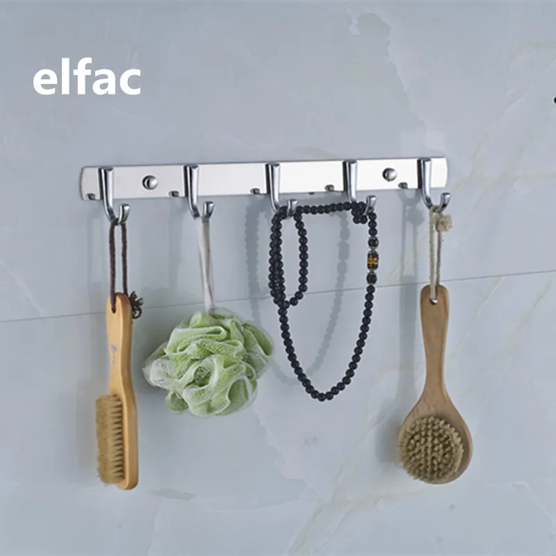 Elfac 1-5 Крючки современный для халатов Нержавеющая сталь высокое качество Кухня