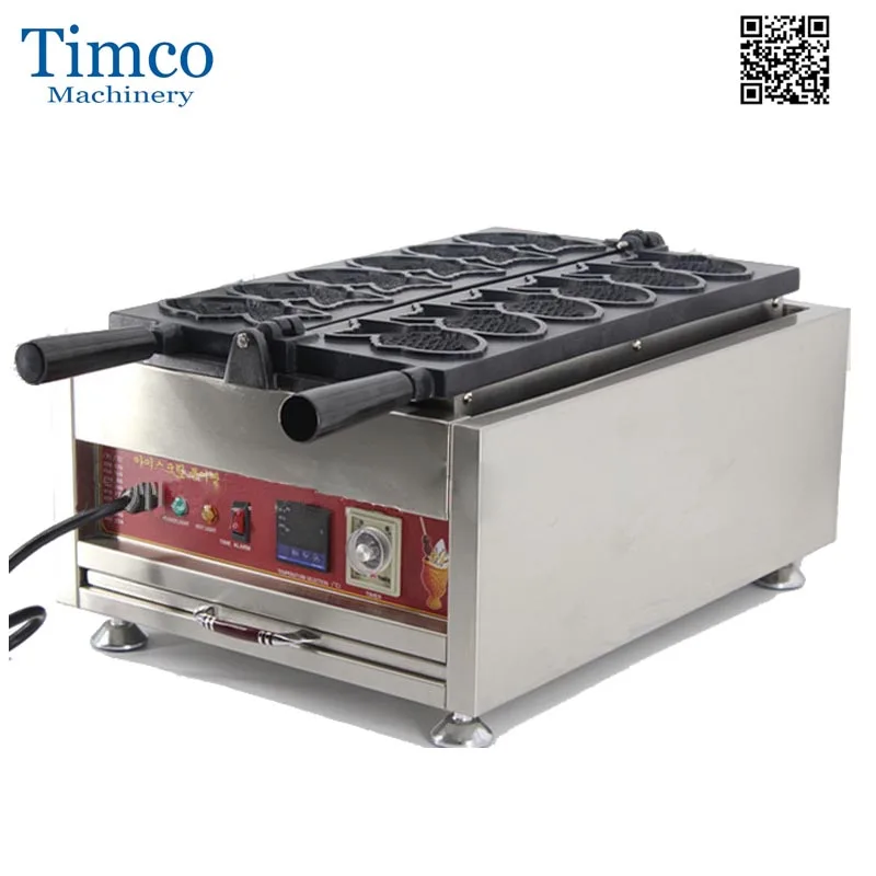 

Машина Taiyaki, электрическая Закусочная машина с красными фасолями, 6 шт., вафельница для рыбы