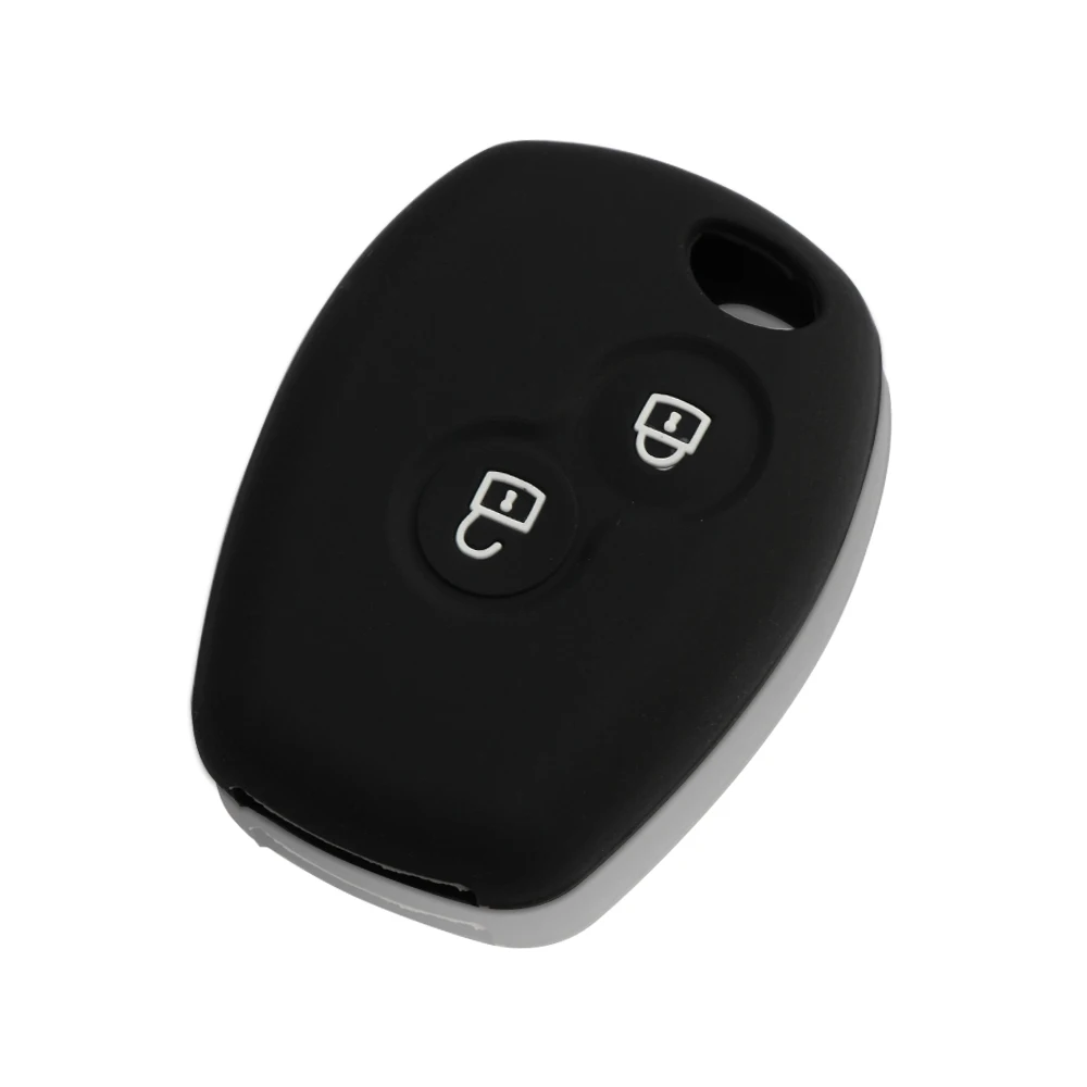 Силиконовый чехол для ключей от машины Renault 2 кнопки Clio Scenic Megane Duster Sandero Captur Twingo Modus