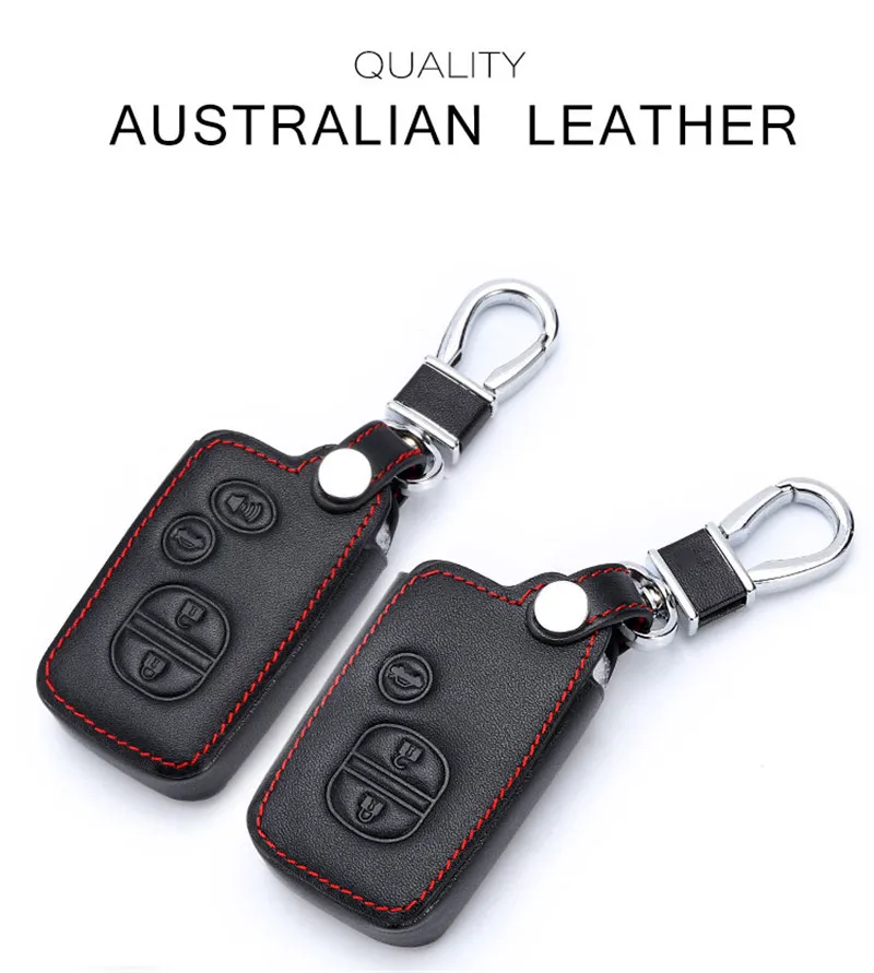 Чехол Peacekey из натуральной кожи для ключей автомобиля Toyota Land Cruiser Prado 150 Camry Prius брелок в виде короны держатель