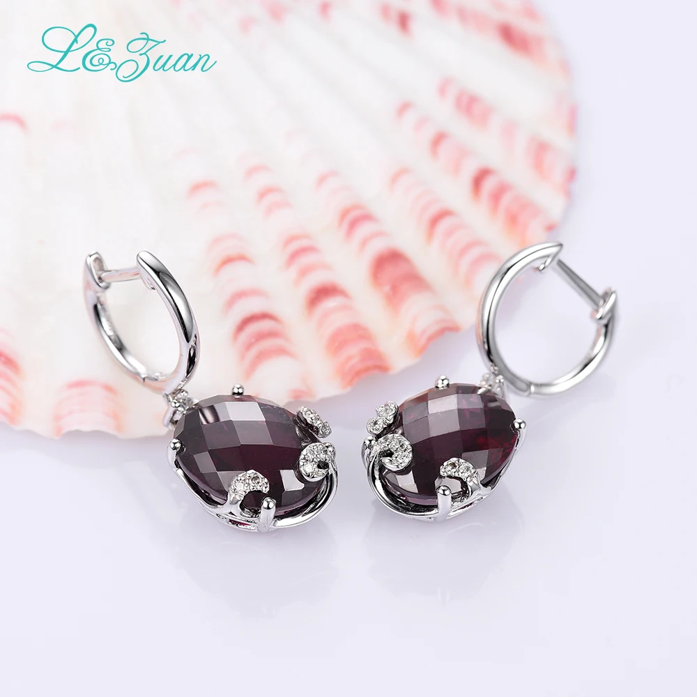 2017 Limited Горячие Продажа Завод Женщины Модный L &amp цзуань 925 10.45ct Природный Гранат