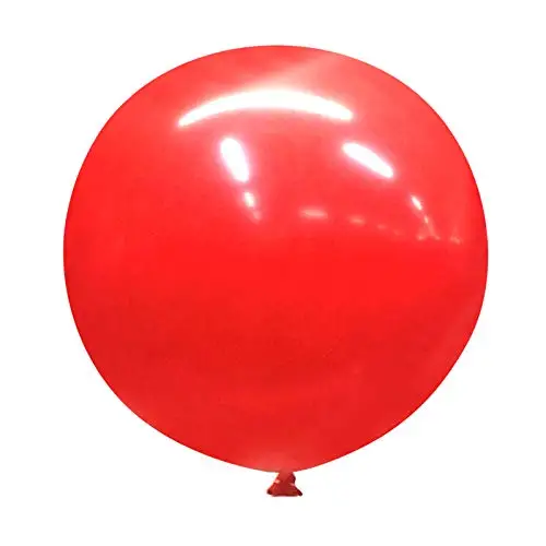 latex red 1 шт. 36 дюймов розово-красные огромные круглые металлические шары, свадебные украшения, огромные латексные воздушные шары для дня рождения, детские игрушки, большие золотые шары - Цвет: latex red