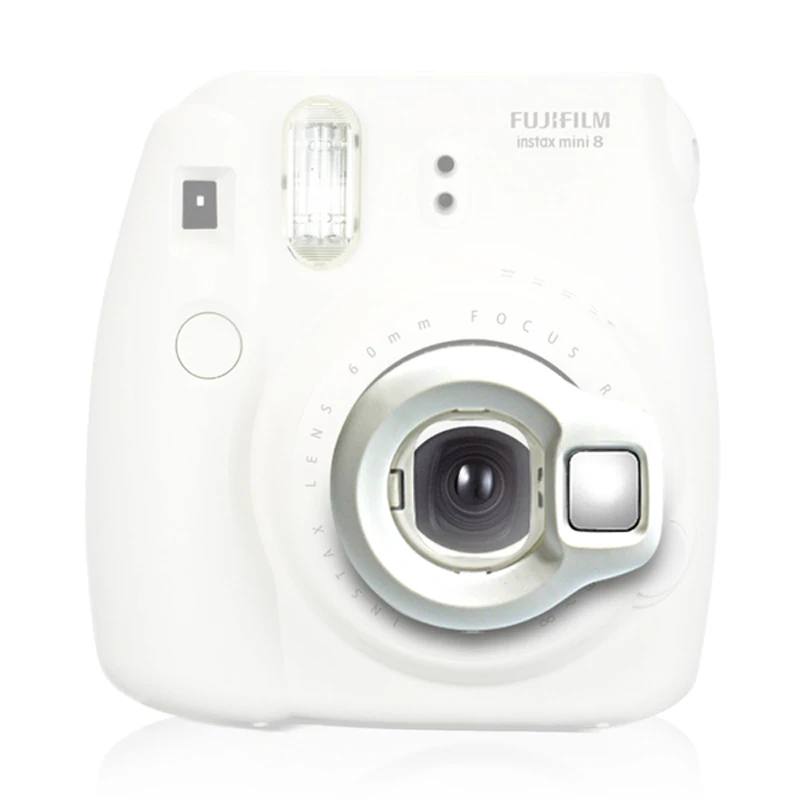 Fuji Fujifilm Instax Mini 8 мгновенная фотопленка камера белый + крупным планом объектив