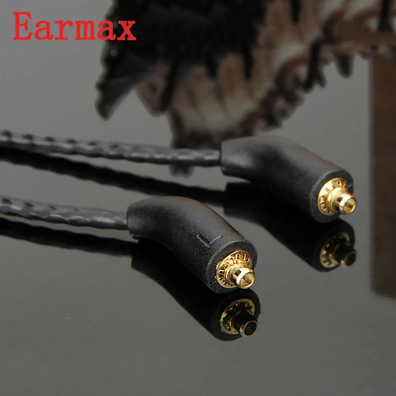 Earmax 3 5 мм MMCX аудио кабель Замена HIFI для наушников один кристалл медное серебряное