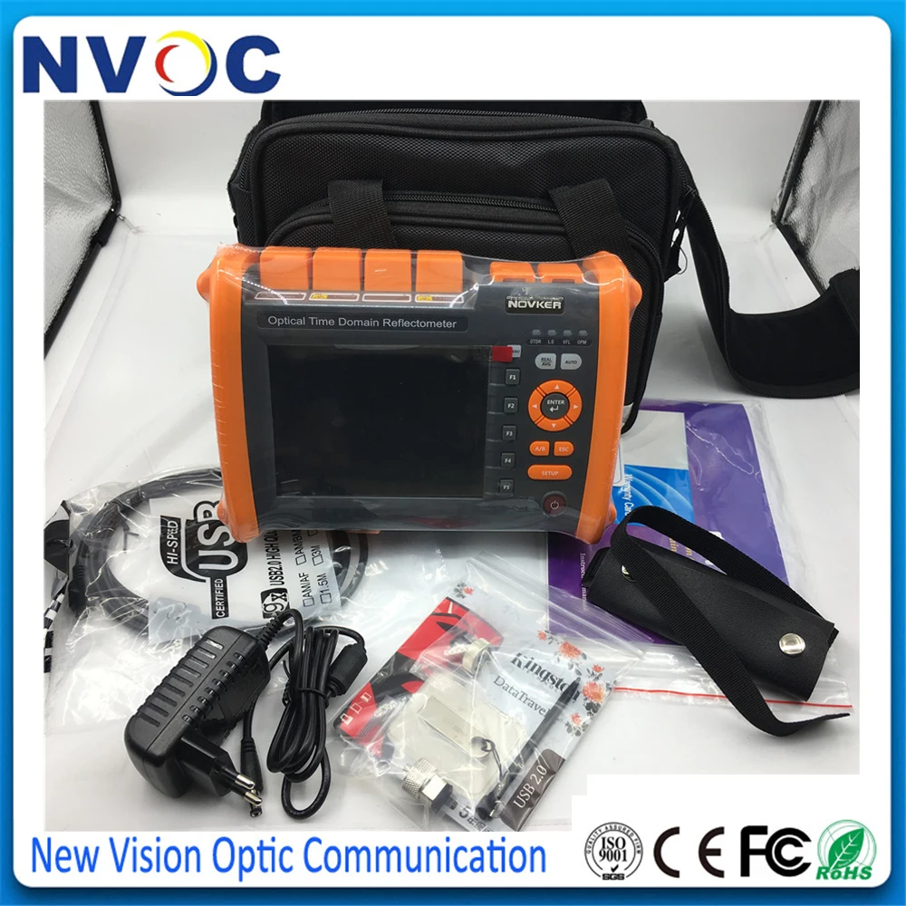 NOVKER NK5600 OTDR 30/32 дБ 80 км 1310/нм с VFL оптический источник света искусственное волокно