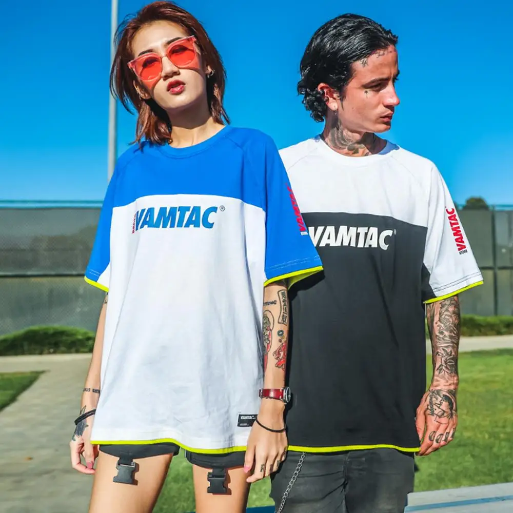 Женская футболка в стиле пэчворк Aelfric Корейская с коротким рукавом и принтом виде