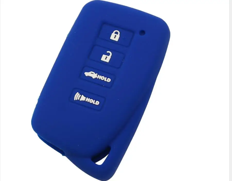 1 шт. силиконовых кейсов 4 Автомобильный ключ с кнопкой Чехол протектор для Lexus ES350