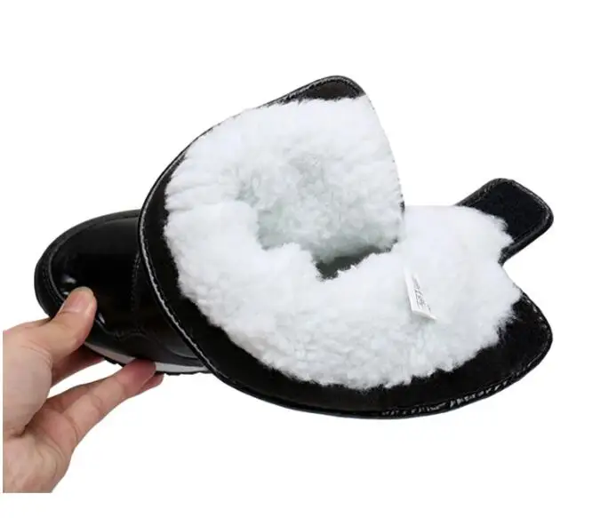 Children's snow boots autumn and winter waterproof non-slip children's boots thick flat boots warm Leisure children shoes mm187