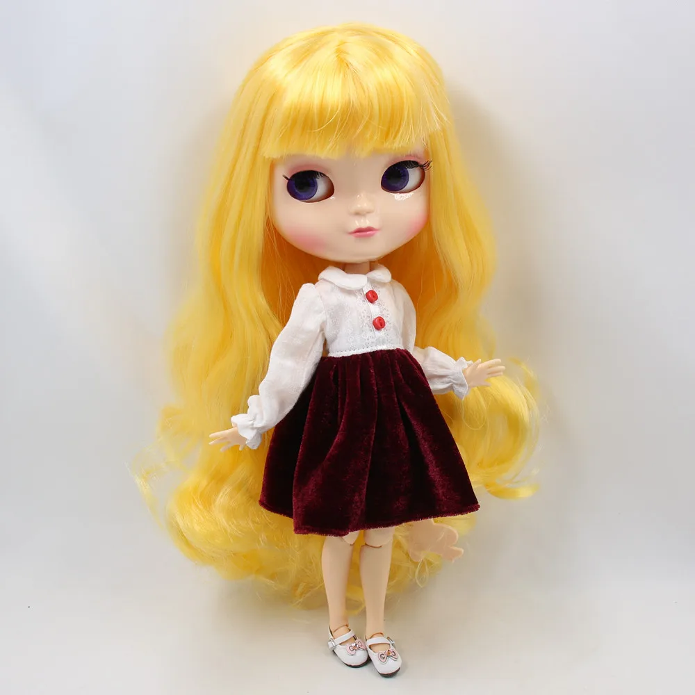Кукла ICY 1/6 с маленькой грудью азон тело натуральная кожа желтые волосы